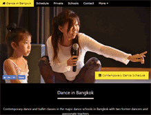 Tablet Screenshot of danceinbangkok.com